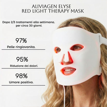 Aliviagen Elyse – Maschera LED in Silicone (Anti-Age & Acne)